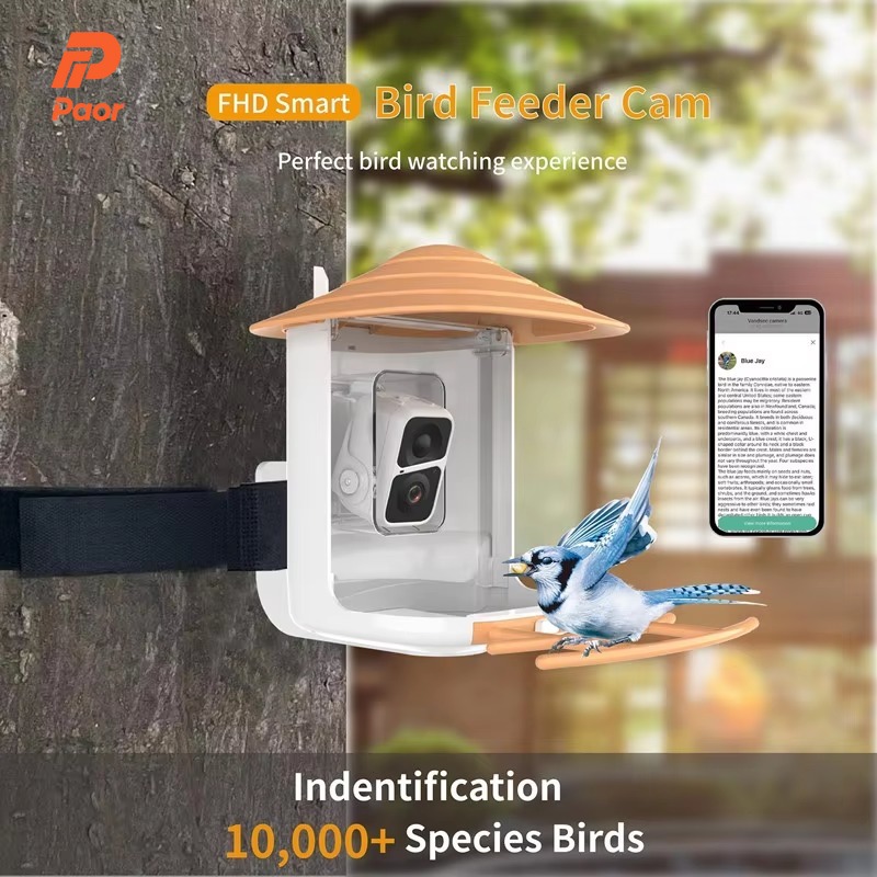 Smart Garden Ai - 2L IP66 KI-gesteuerter Intelligenter Vogelfutterspender mit