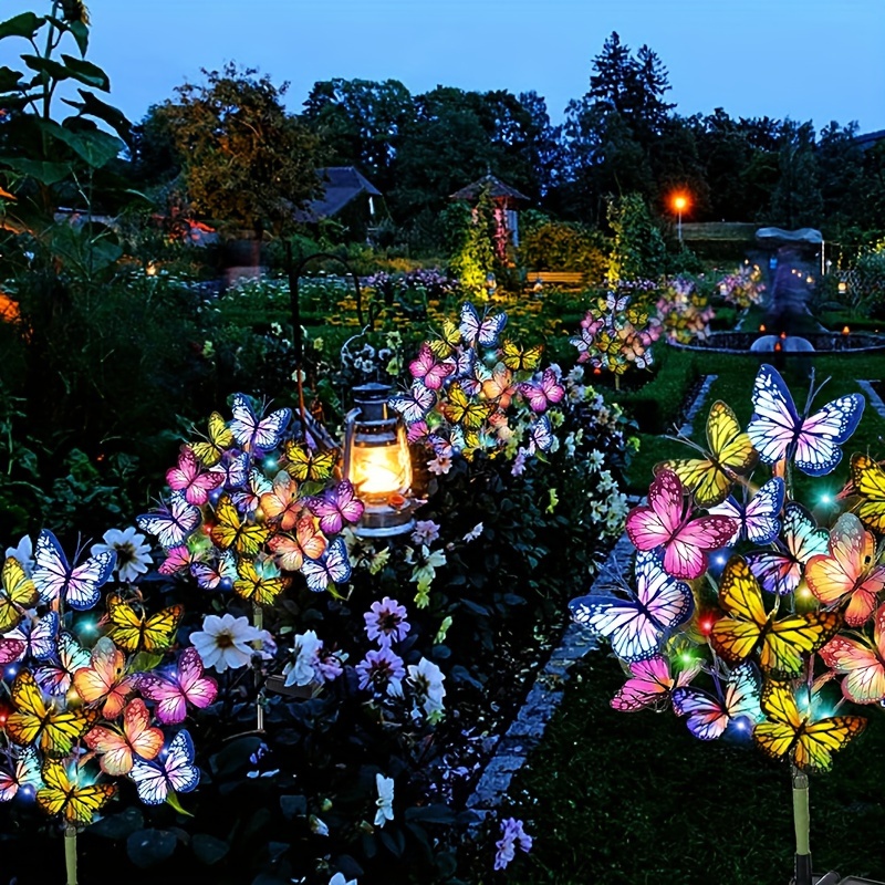 Smart Garden Light Camera - Solar-LED-Schmetterlings-Gartenleuchten, wasserdicht, bunt, für den Außenbereich,