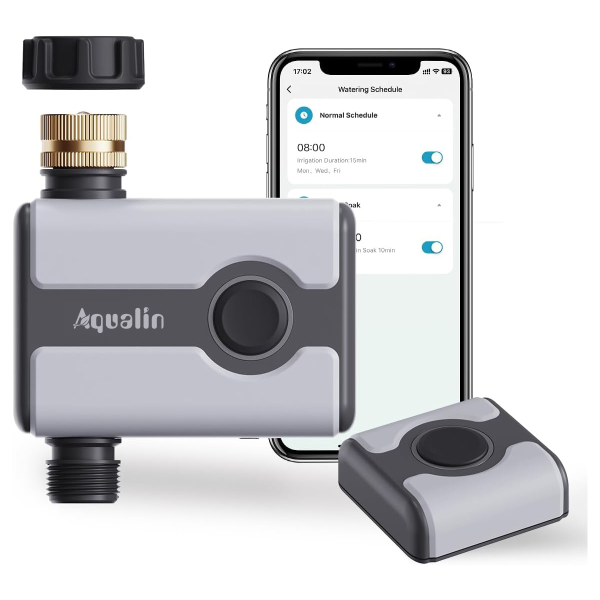 Smart Garden Hose Timer - Aqualin WLAN-Bewässerungstimer Tuya Smart Bewässerungssystem Automatischer