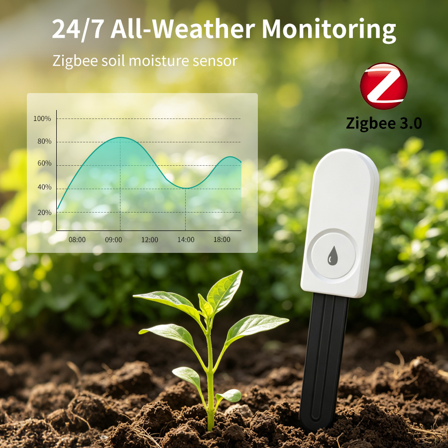 App Smart Garden - Intelligenter ZigBee Bodenfeuchtesensor, Temperatur- und Feuchtigkeitsmessgerät,