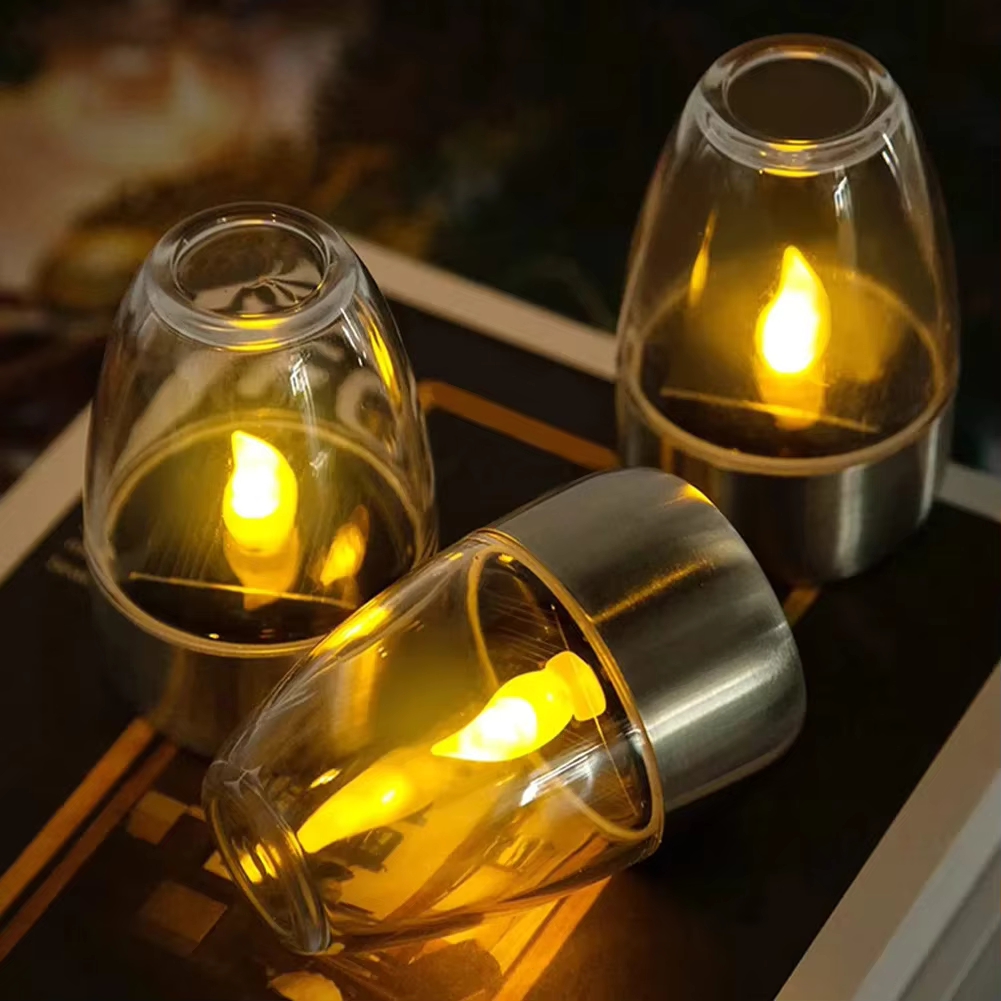 Smart Garden Light Camera - LED Edelstahl Solar Kerze Lichter Außenterrasse