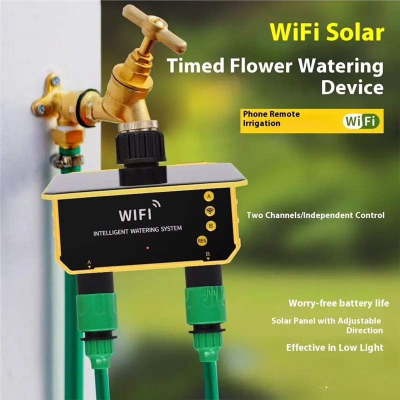 1/2 Ausgänge WLAN Solar-Bewäss – Smart Garden Tap Timer Bewertung und Preis
