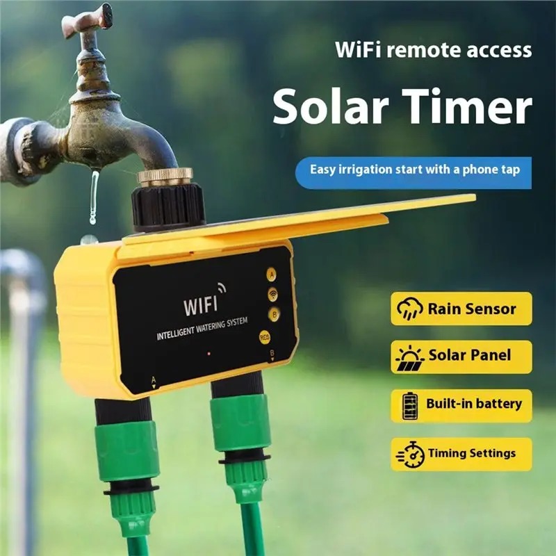 1/2 Ausgänge WLAN Solar-Bewäss – Smart Garden Tap Timer Bewertung und Preis