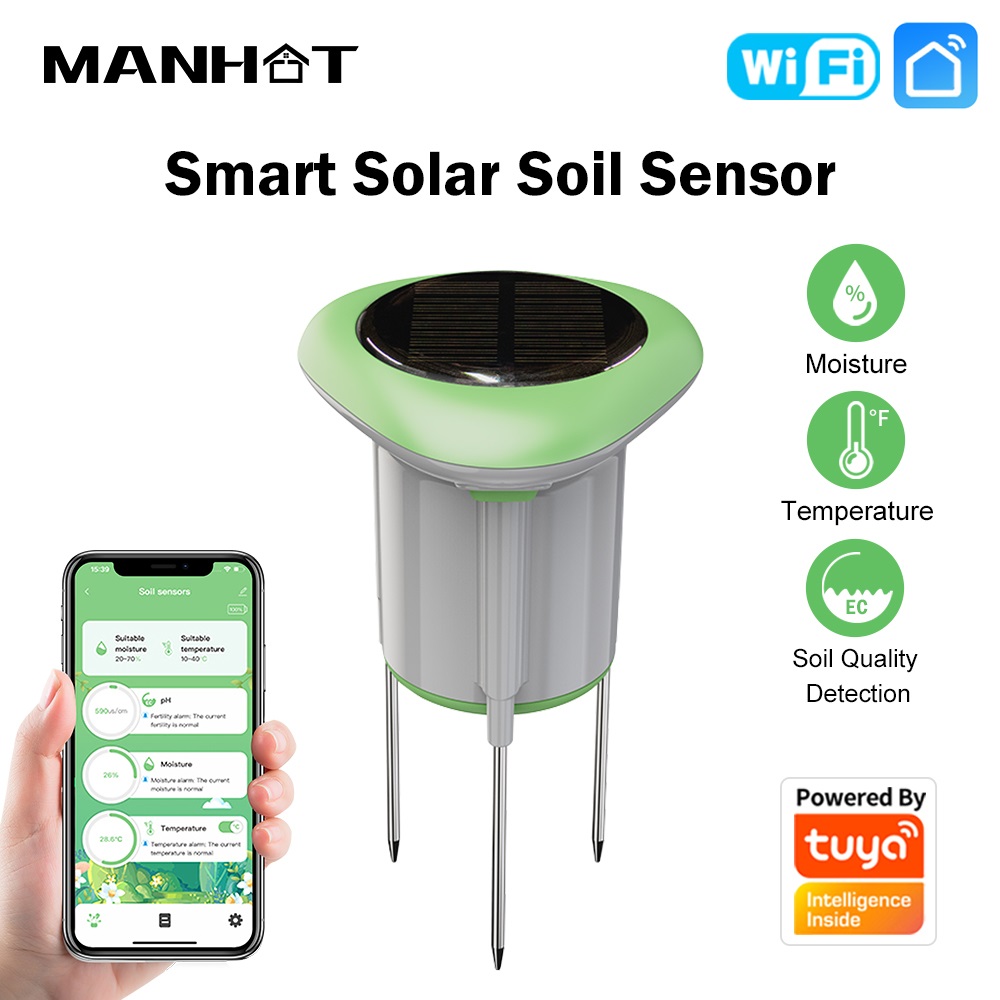 MANHOT WLAN-Smart-Solar-Bodens – Smart Soil Sensor Bewertung und Preis