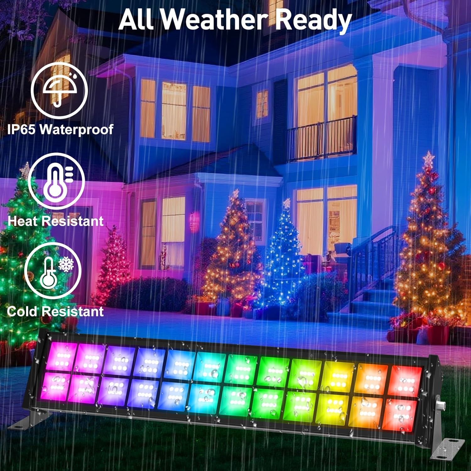 50/72W RGB LED Flutlicht Bar M – Smart Garden Lights Uk Bewertung und Preis