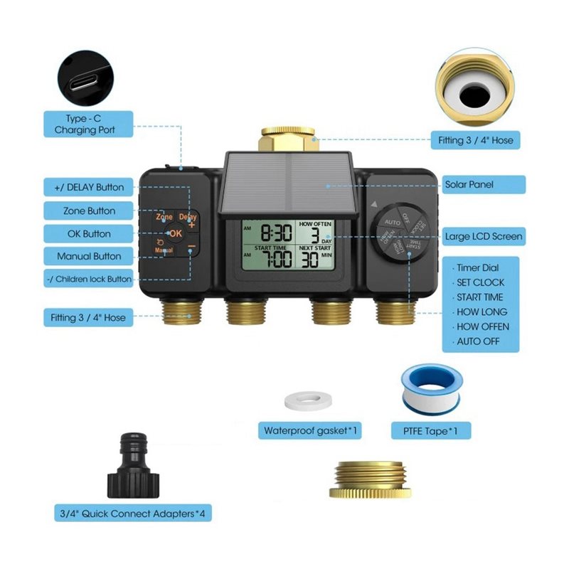 PHFU-Solar Bewässerungstimer A – Smart Garden Tap Timer Bewertung und Preis