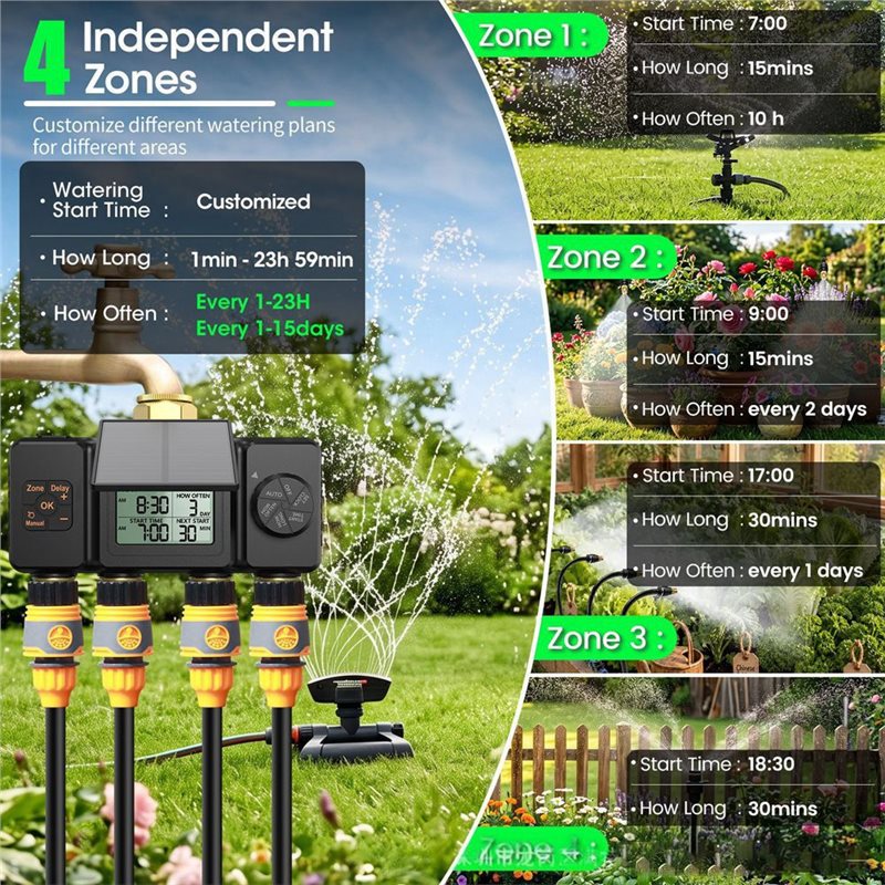 B97A-BSP3/4 Solar-Bewässerungs – Smart Garden Tap Timer Bewertung und Preis