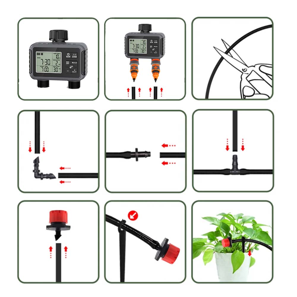 Duale Zonen Unabhängige LCD-An – Smart Garden Irrigation System Bewertung und Preis