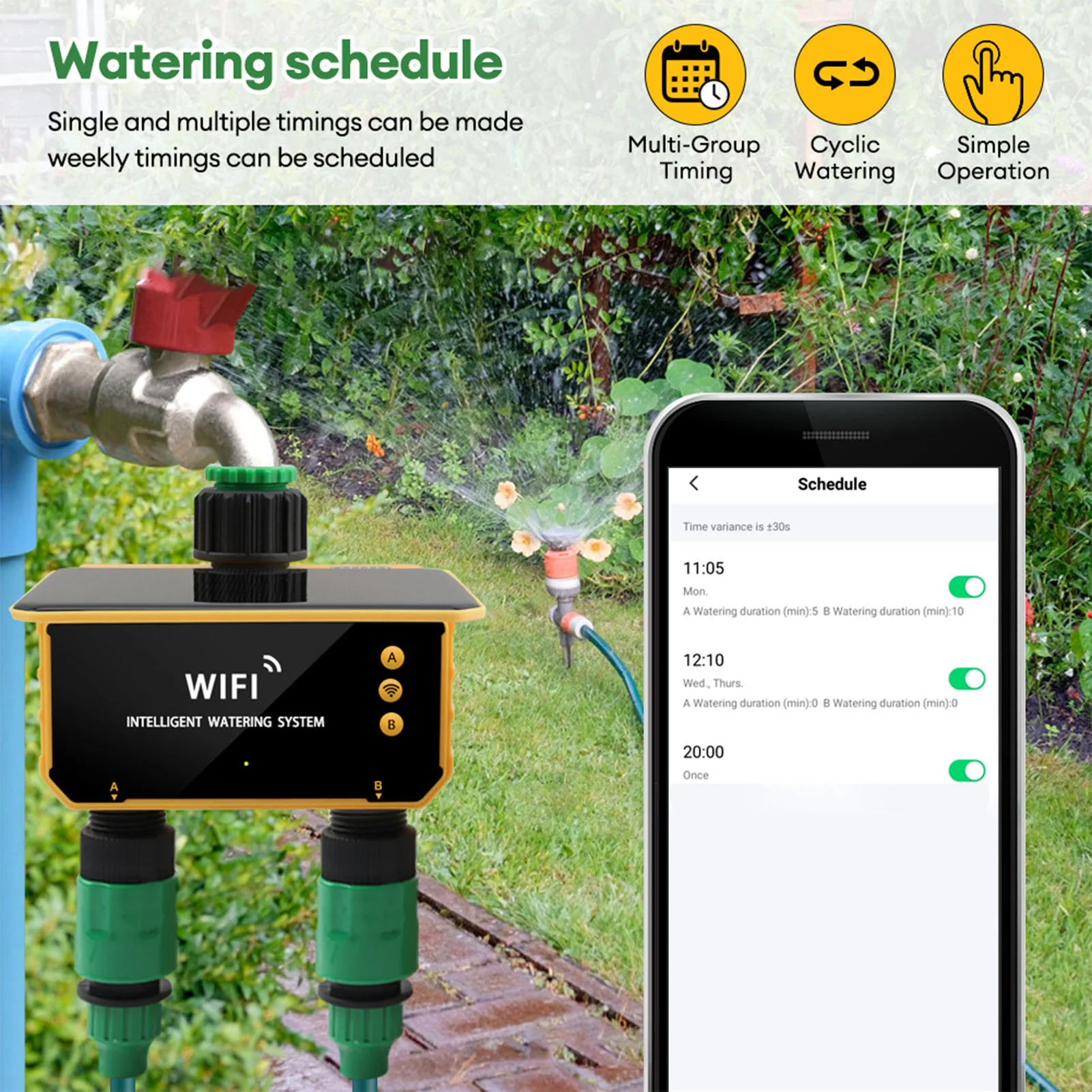 Solarbetriebener WLAN-Smart-Be – Smart Garden Timer Bewertung und Preis