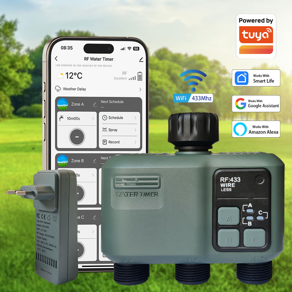 Tuya Wifi+RF433 3-Wege-Wassert – Smart Garden Timer Bewertung und Preis