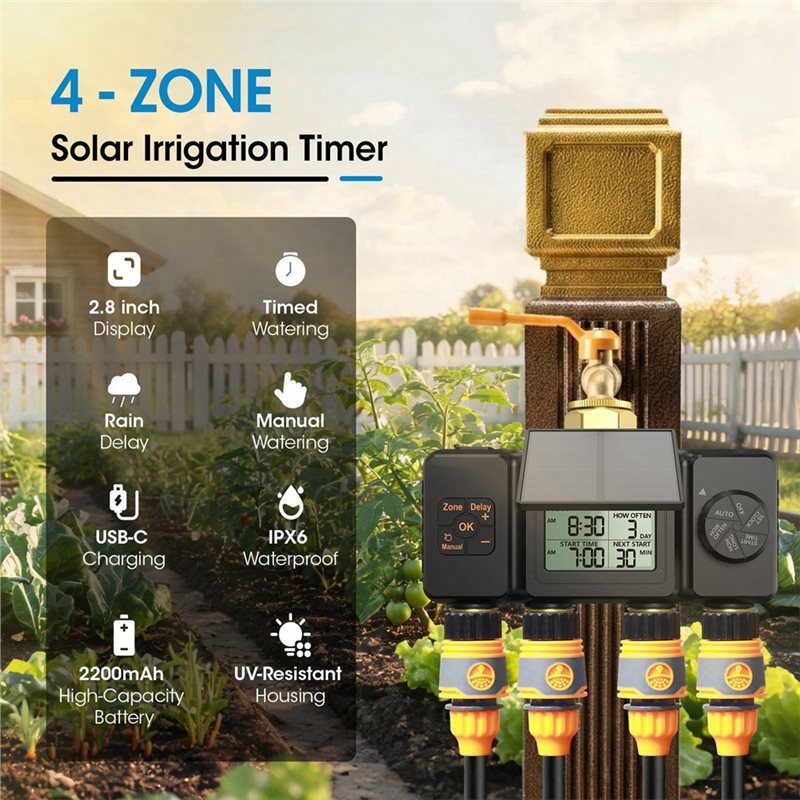 Solar-Bewässerungstimer für Ga – Smart Garden Tap Timer Bewertung und Preis
