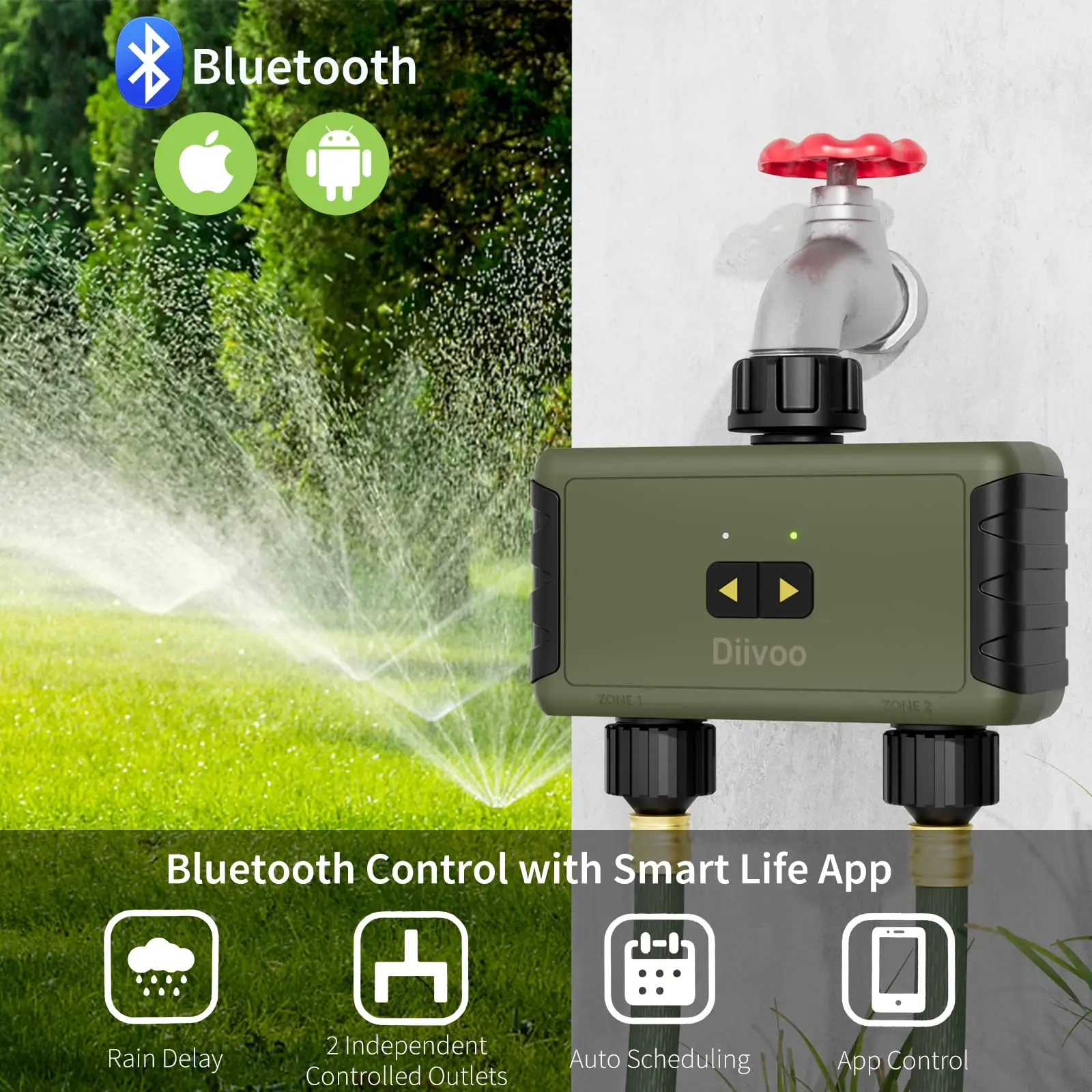Diivoo Zeitgesteuerter Sprinkl – Smart Garden Hose Bewertung und Preis